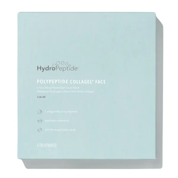HydroPeptide Polypeptide Collagel Mask for Face 4 Pack Гідрогелева маска проти зморшок для обличчя